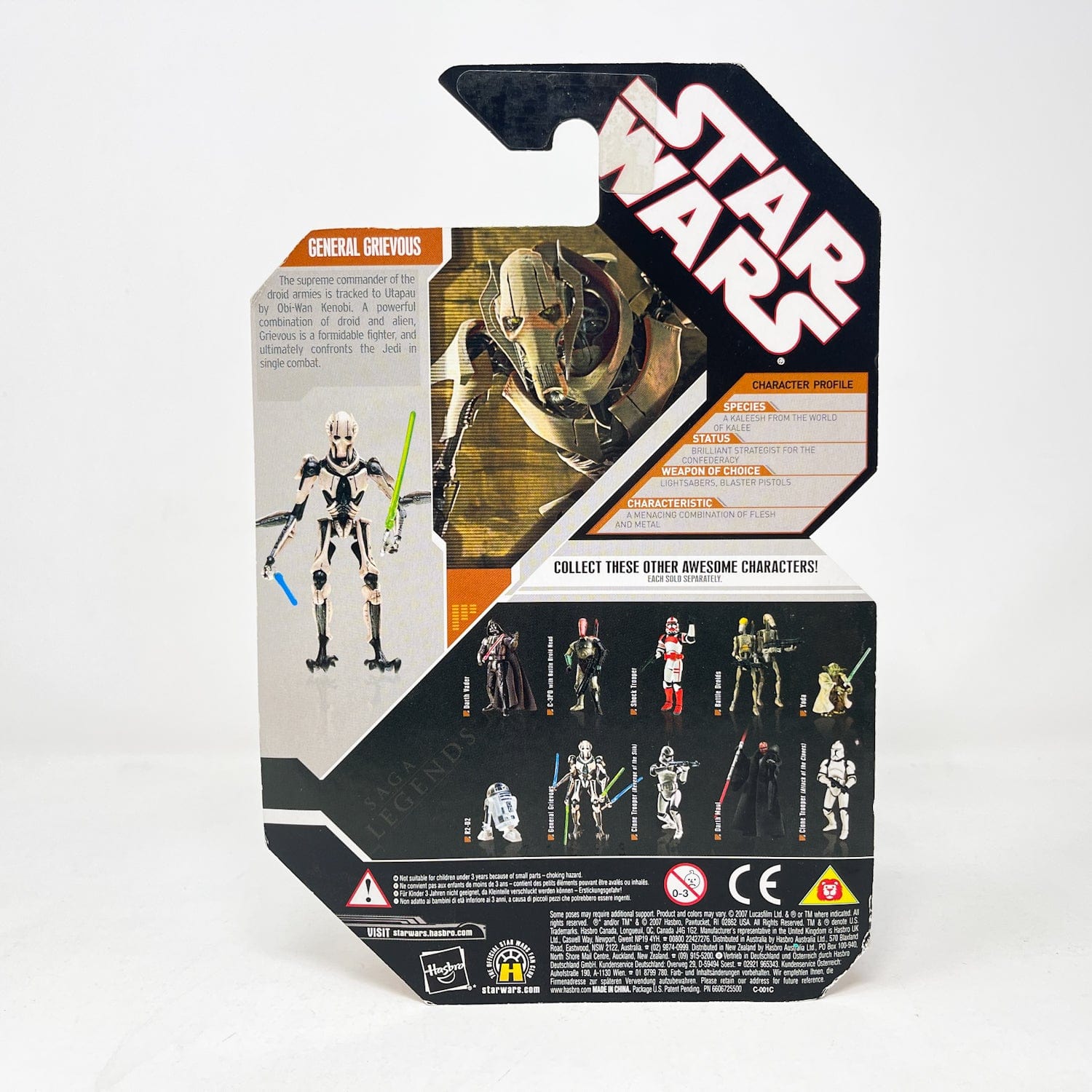 Vintage Hasbro Star Wars Mid MOC General Grievous - Hasbro 30th Anniversary Collection