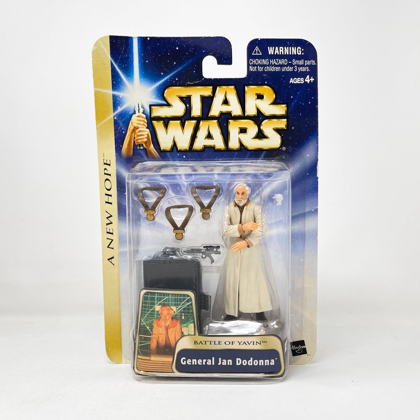 Vintage Hasbro Star Wars Mid MOC General Jan Dodonna (Battle of Yavin) #04-12 - Hasbro SAGA Series 3.75"