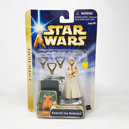 Vintage Hasbro Star Wars Mid MOC General Jan Dodonna (Battle of Yavin) #04-12 – Hasbro The Saga Collection 3.75” (2004)