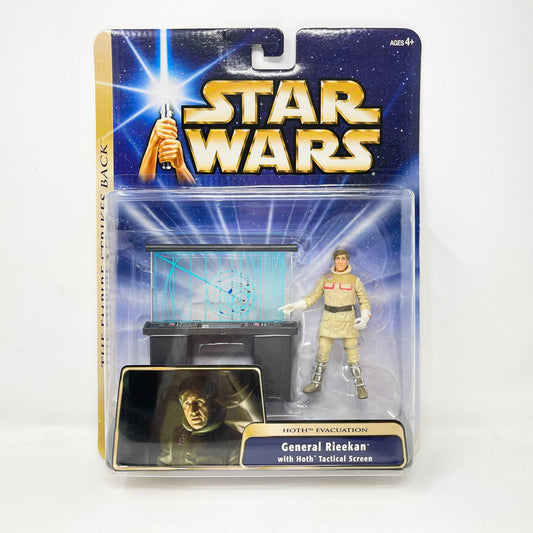 Vintage Hasbro Star Wars Mid MOC General Rieekan with Tactical Screen - Hoth Evacuation - ESB (2003) - Hasbro SAGA Ultra Figure MOC