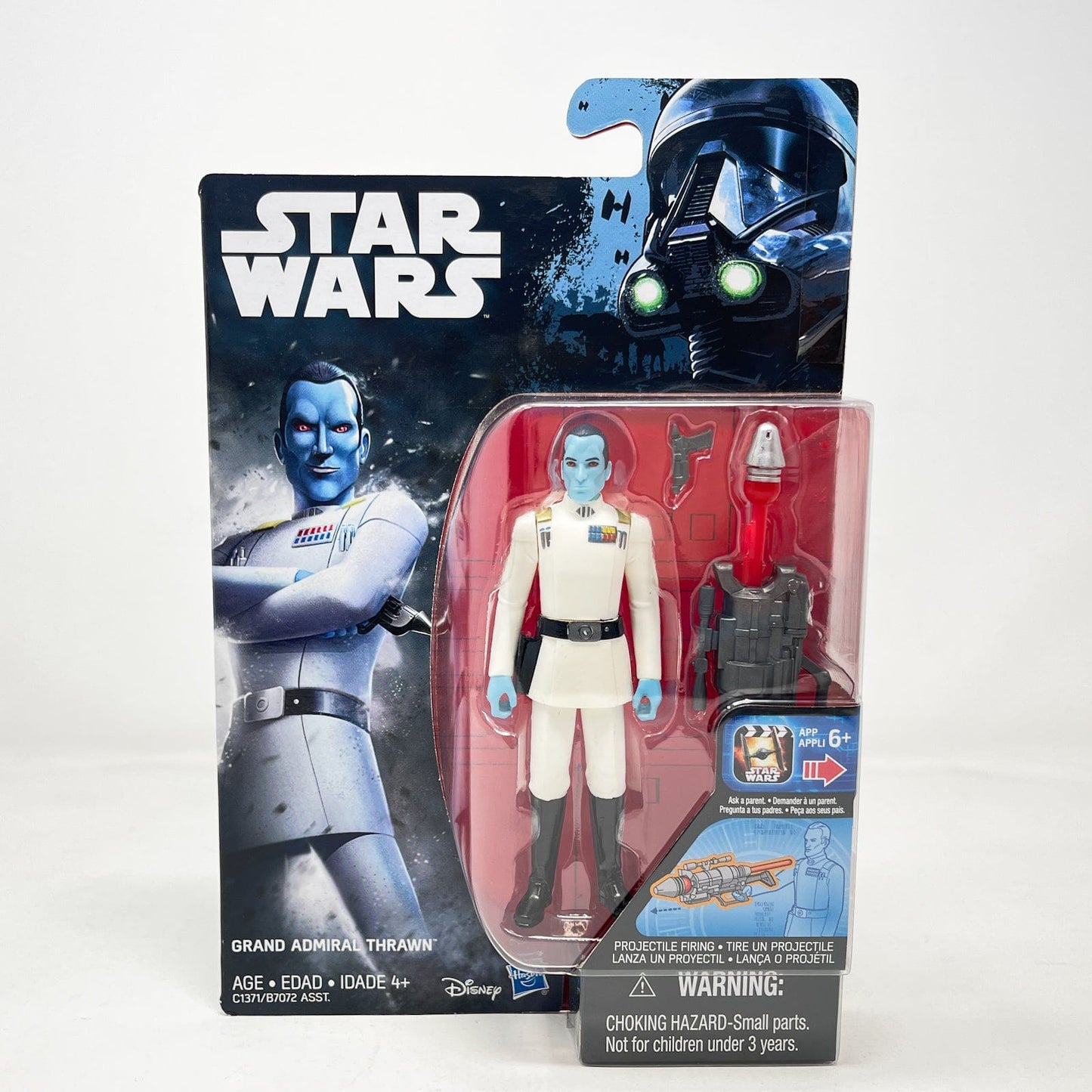 Vintage Hasbro Star Wars Mid MOC Grand Admiral Thrawn (REBELS) - Hasbro Rogue One 3.75"