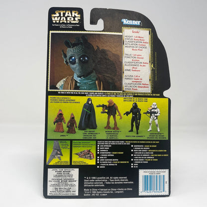 Vintage Hasbro Star Wars Mid MOC Greedo- Kenner 1996 Power of the Force (POTF2) Star Wars Action Figure