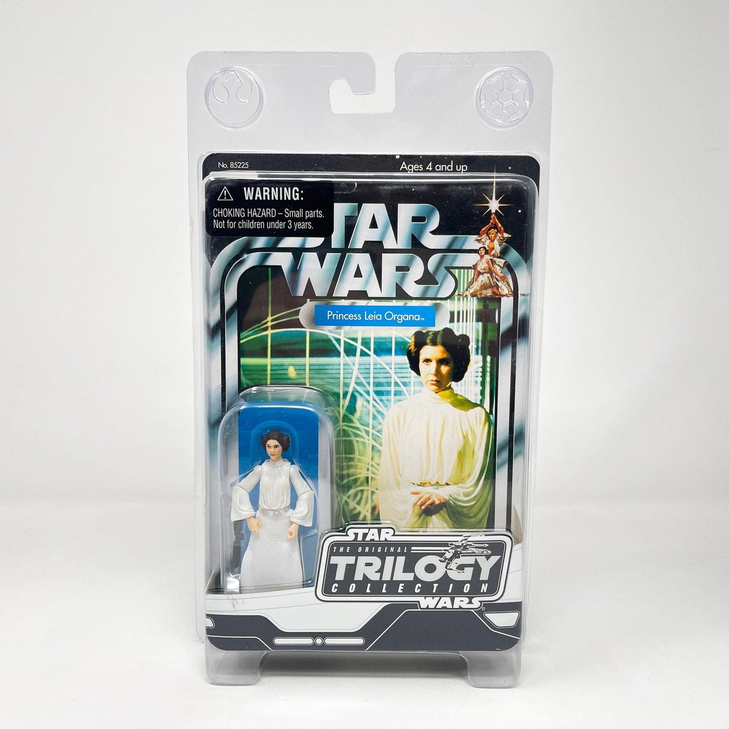 Vintage Hasbro Star Wars Mid MOC Han / Luke / Leia / Obi-Wan (2004) Complete Series 1 Set - Hasbro Original Trilogy Collection - Star Wars Action Figures