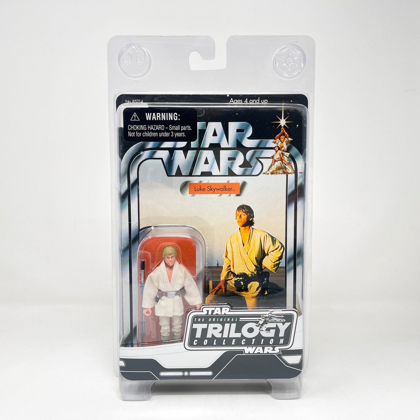 Vintage Hasbro Star Wars Mid MOC Han / Luke / Leia / Obi-Wan (2004) Complete Series 1 Set - Hasbro Original Trilogy Collection - Star Wars Action Figures