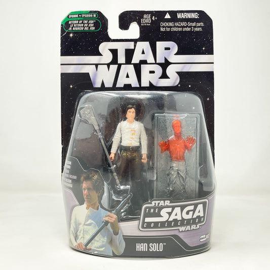 Vintage Hasbro Star Wars Mid MOC Han Solo (Carbonite) #02 - Hasbro Saga Collection (2006)