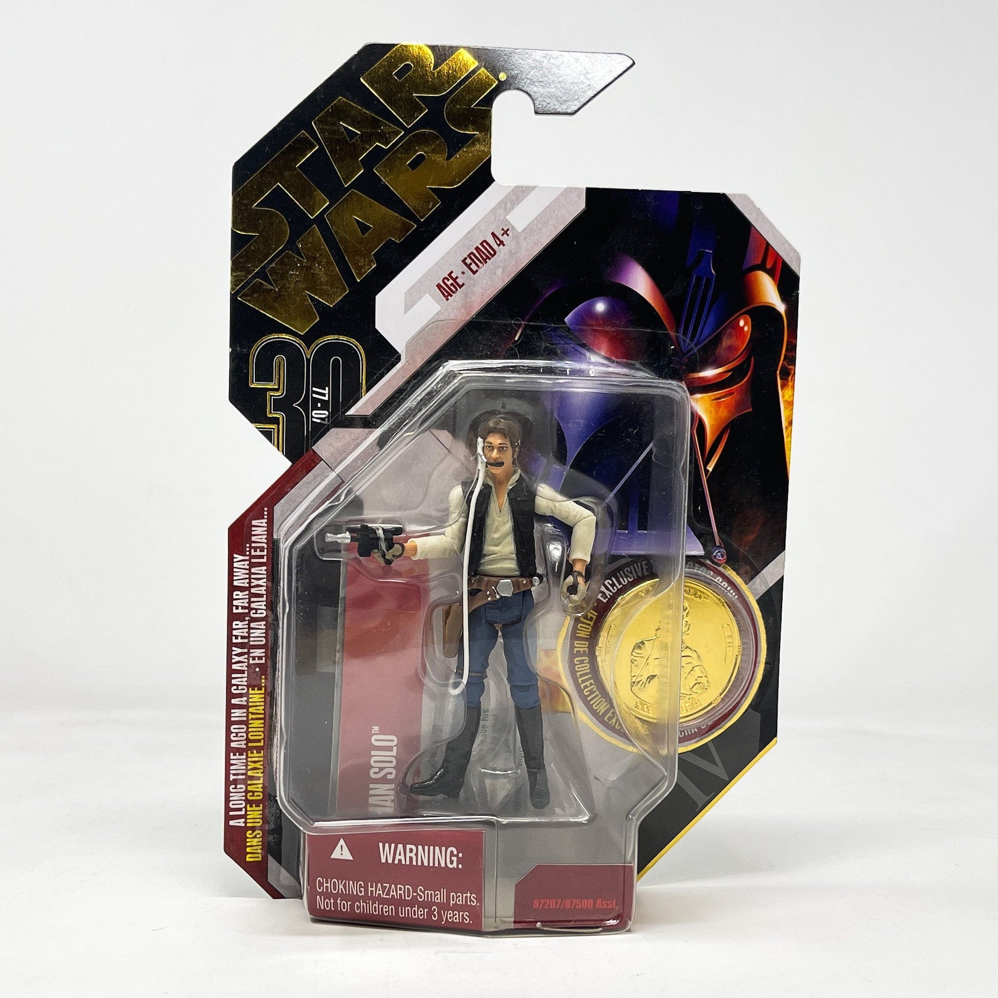Vintage Hasbro Star Wars Mid MOC Han Solo (Gold Coin) #11 - Hasbro 30th Anniversary Collection