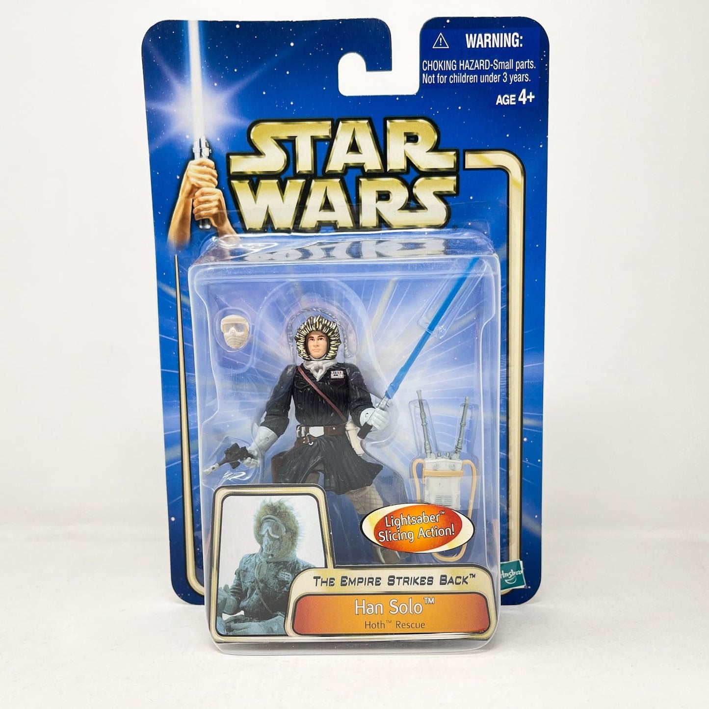 Vintage Hasbro Star Wars Mid MOC Han Solo (Hoth Rescue) #03-13 - Hasbro SAGA Series 3.75"