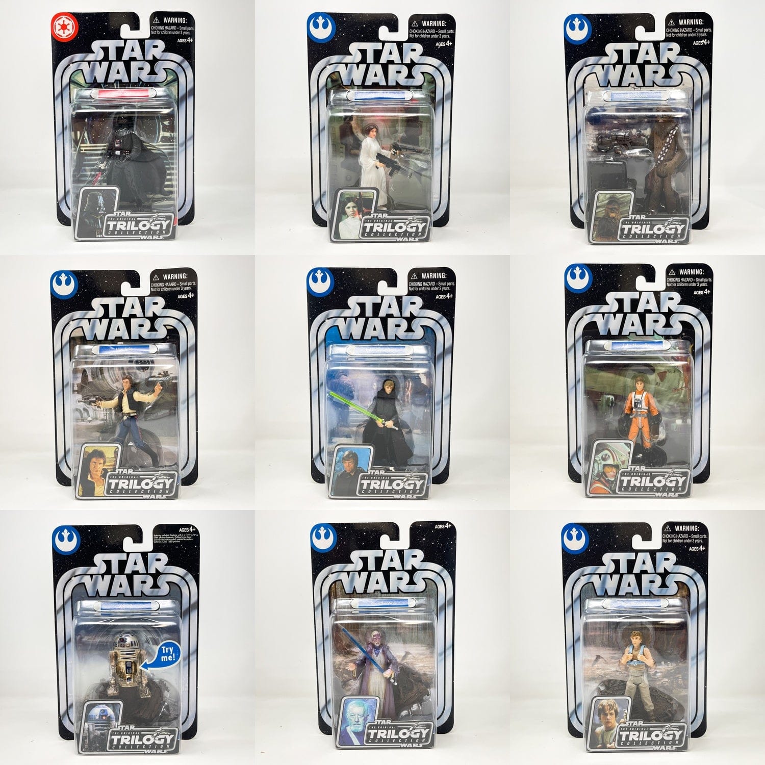 Vintage Hasbro Star Wars Mid MOC Hasbro Original Trilogy Collection (2004) - Basic Figures Complete Run (OTC-01 to OTC-38)