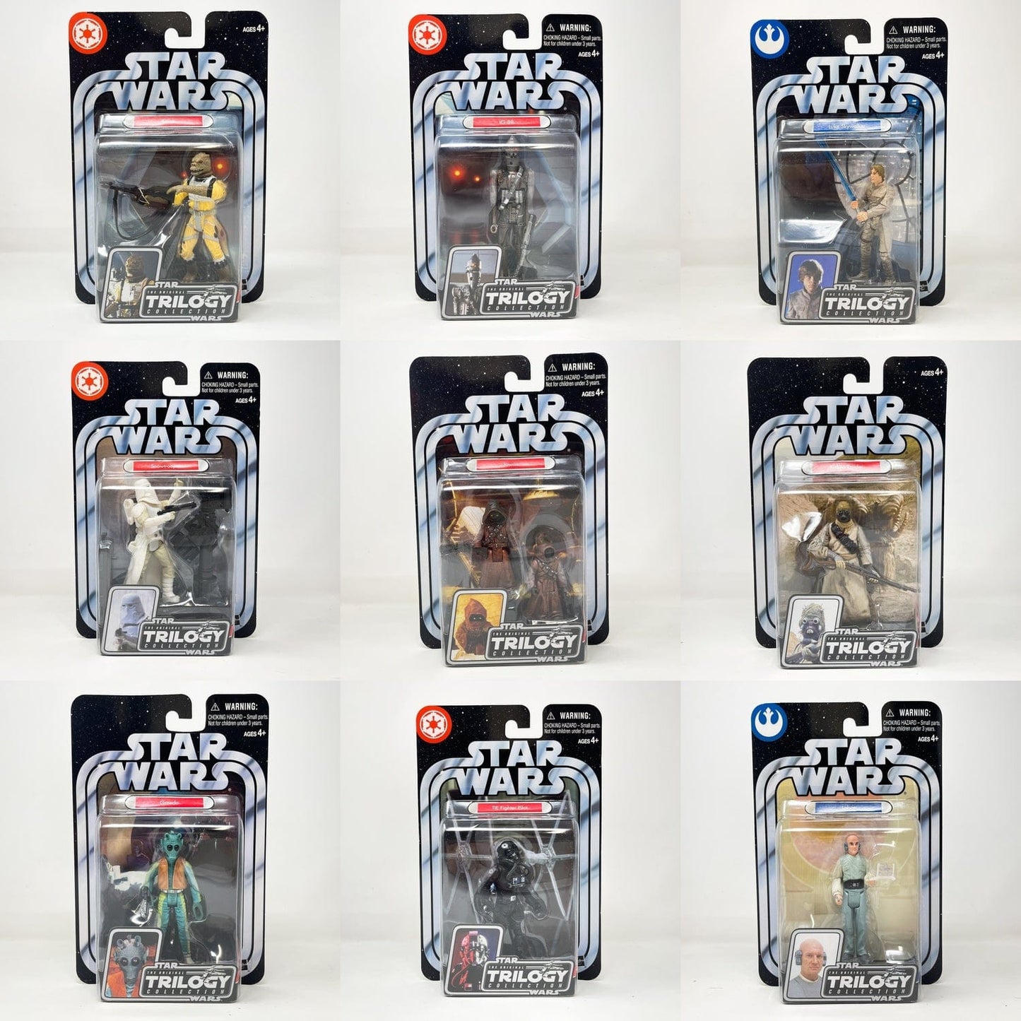 Vintage Hasbro Star Wars Mid MOC Hasbro Original Trilogy Collection (2004) - Basic Figures Complete Run (OTC-01 to OTC-38)