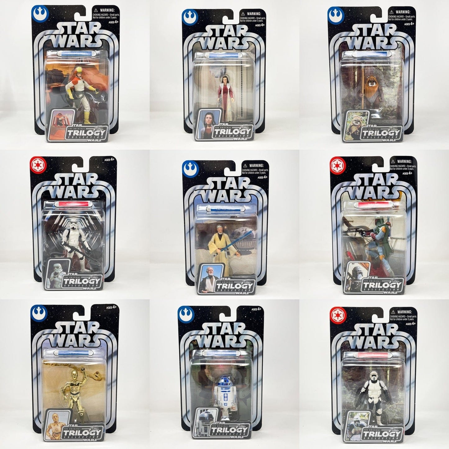 Vintage Hasbro Star Wars Mid MOC Hasbro Original Trilogy Collection (2004) - Basic Figures Complete Run (OTC-01 to OTC-38)