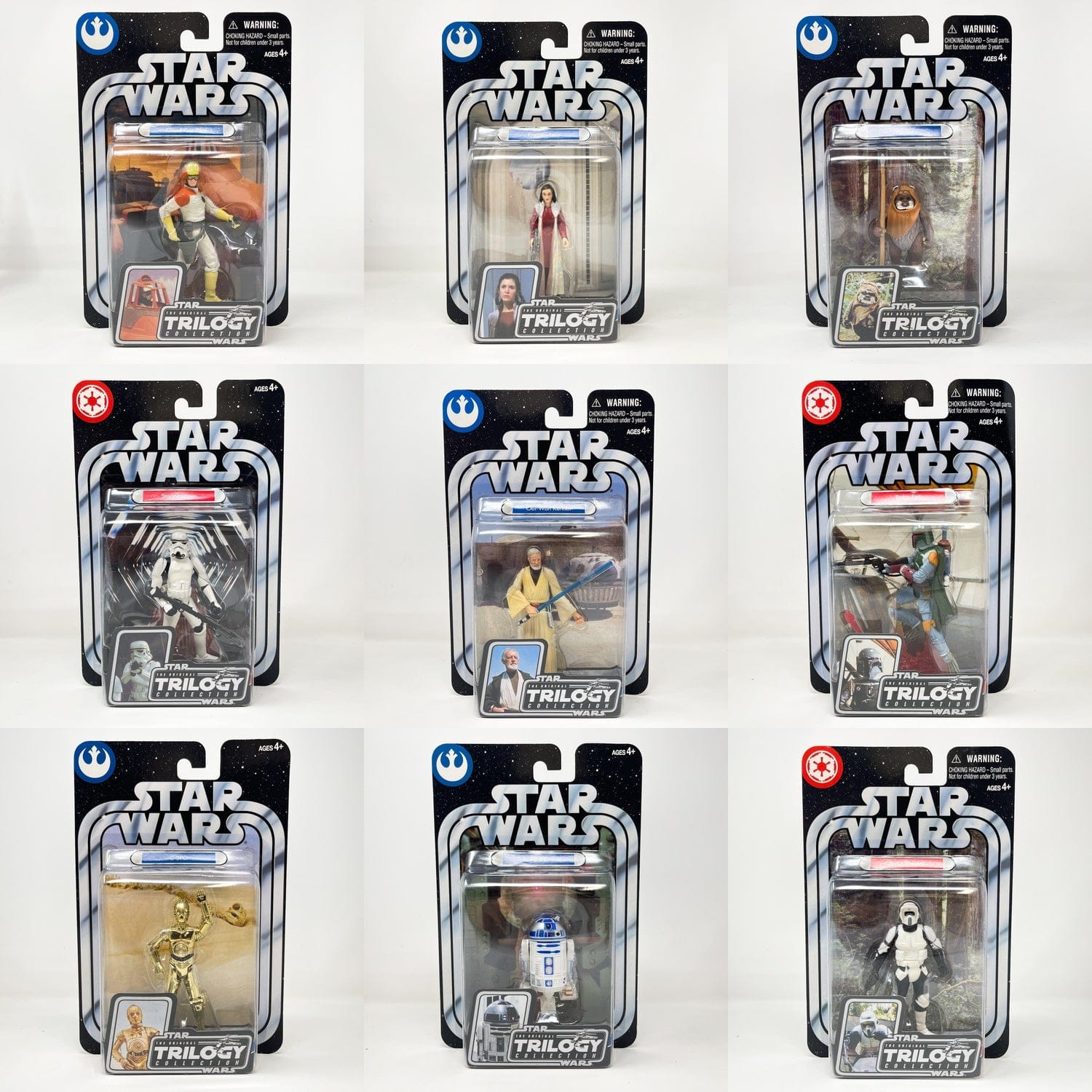 Vintage Hasbro Star Wars Mid MOC Hasbro Original Trilogy Collection (2004) - Basic Figures Complete Run (OTC-01 to OTC-38)