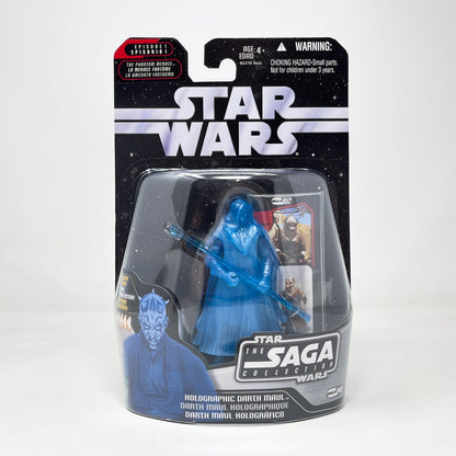 Vintage Hasbro Star Wars Mid MOC Holographic Darth Maul #48 - Hasbro Saga Collection (2006)