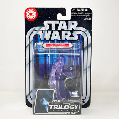 Vintage Hasbro Star Wars Mid MOC Holographic Emperor Palpatine - Executor Transmission (2004) - Hasbro Original Trilogy Collection