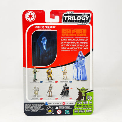 Vintage Hasbro Star Wars Mid MOC Holographic Emperor Palpatine - Executor Transmission (2004) - Hasbro Original Trilogy Collection