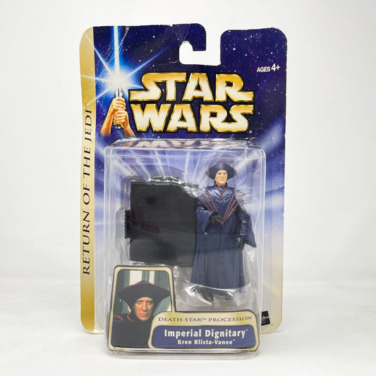 Vintage Hasbro Star Wars Mid MOC Imperial Dignitary Kren Blista-Vinee (Death Star Procession) #03-41 - Hasbro SAGA Series 3.75"