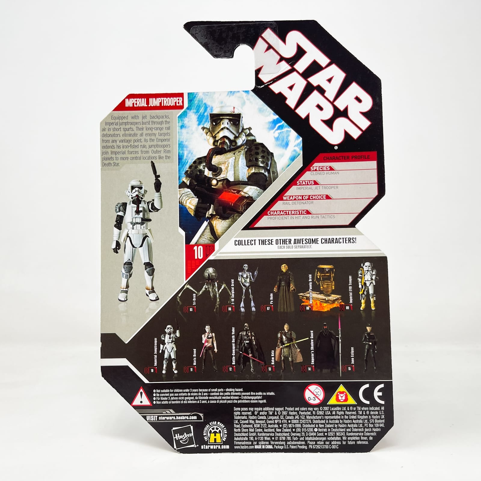 Vintage Hasbro Star Wars Mid MOC Imperial Jumptrooper #10 - Hasbro 30th Anniversary Collection 3.75"