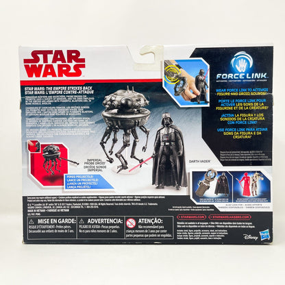 Vintage Hasbro Star Wars Mid MOC Imperial Probe Droid with Darth Vader - Hasbro 2017 Forcelink Series 3.75" Star Wars Action Figure