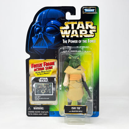 Vintage Hasbro Star Wars Mid MOC Ishi Tib  – Hasbro Star Wars Power of the Force (1998)