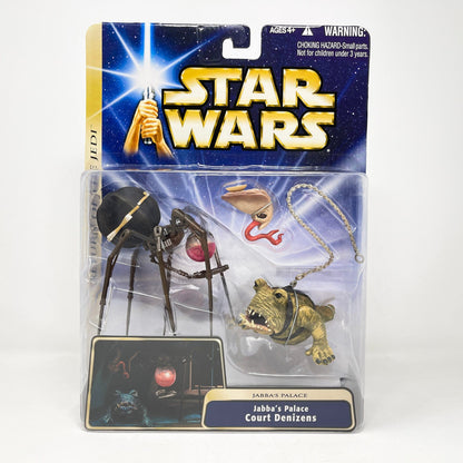 Vintage Hasbro Star Wars Mid MOC Jabbas Palace Court Denizens - ROTJ (2004) - Hasbro SAGA Ultra Figure Set MOC
