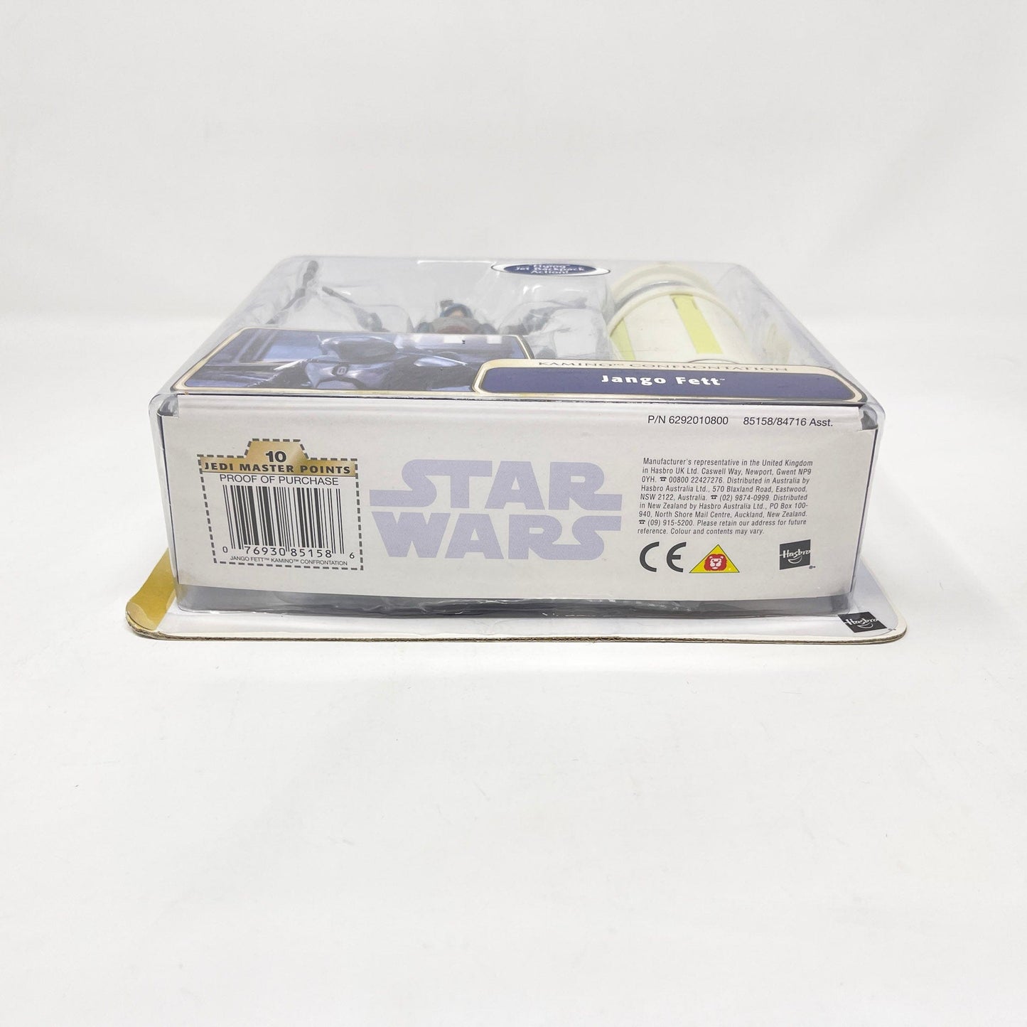 Vintage Hasbro Star Wars Mid MOC Jango Fett (Kamino Confrontation) - AOTC (2004) - Hasbro SAGA Ultra Figure MOC