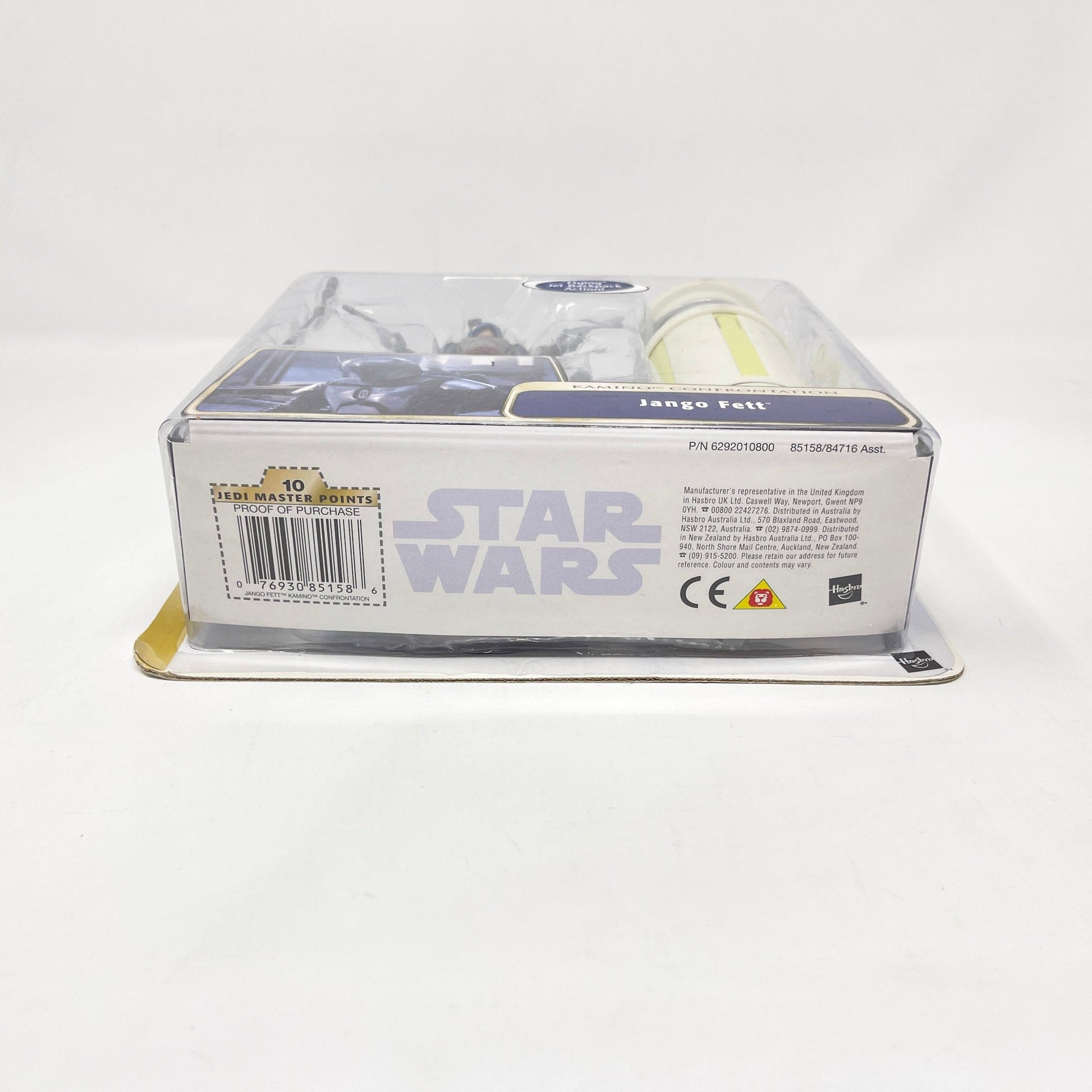 Vintage Hasbro Star Wars Mid MOC Jango Fett (Kamino Confrontation) - AOTC (2004) - Hasbro SAGA Ultra Figure MOC