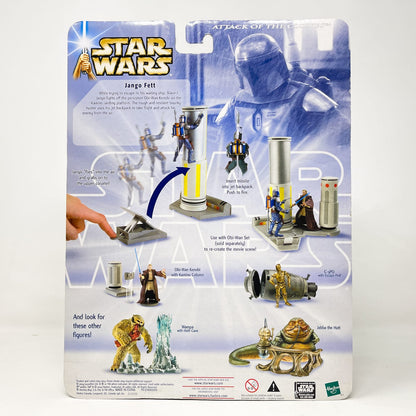 Vintage Hasbro Star Wars Mid MOC Jango Fett (Kamino Confrontation) - AOTC (2004) - Hasbro SAGA Ultra Figure MOC