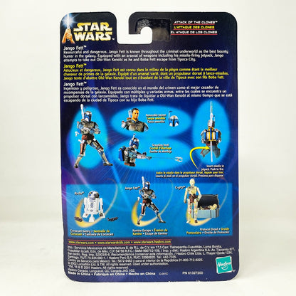 Vintage Hasbro Star Wars Mid MOC Jango Fett (Kamino Escape) #02-13 - Hasbro SAGA Series 3.75"