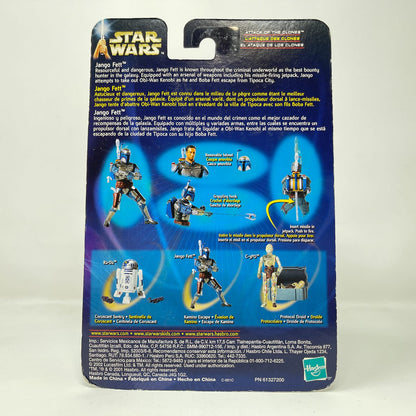 Vintage Hasbro Star Wars Mid MOC Jango Fett (Kamino Escape) #02-13 - Hasbro SAGA Series 3.75"
