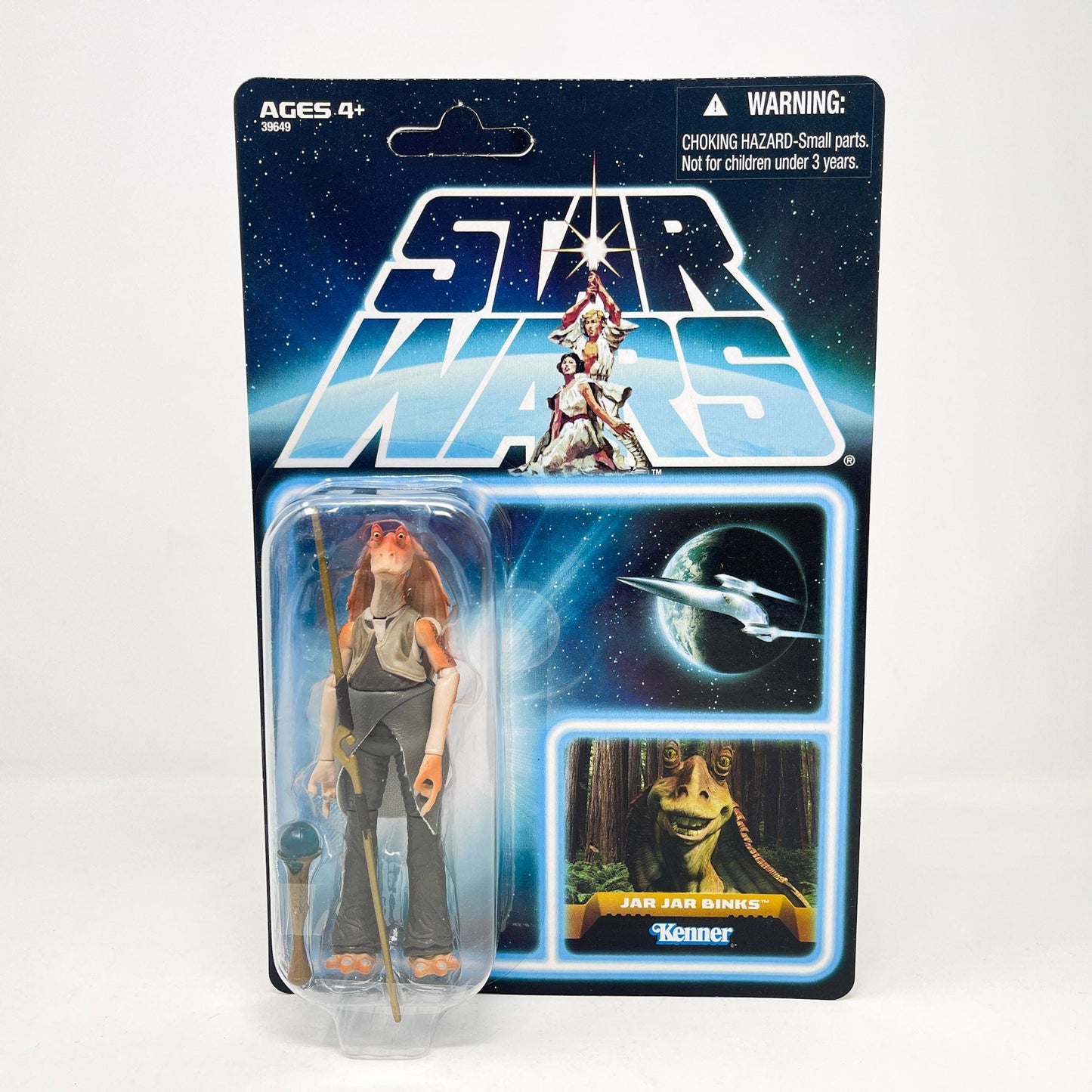 Vintage Hasbro Star Wars Mid MOC Jar Jar Binks EP101 (Unpunched) - Hasbro Vintage Collection 2012 Lost Line Star Wars Action Figure