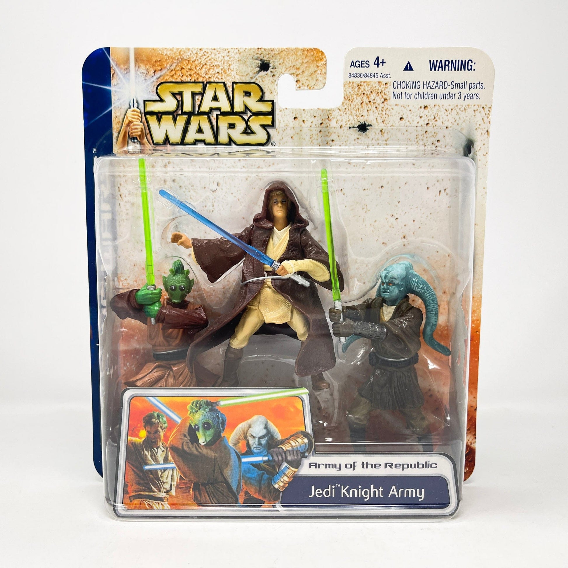 Vintage Hasbro Star Wars Mid MOC Jedi Knight Army - Army of the Republic (2003) SAGA Clone Wars MOC