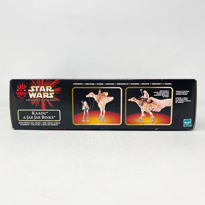 Vintage Hasbro Star Wars Mid MOC Kaadu & Jar Jar Binks - Hasbro The Phantom Menace (1999)