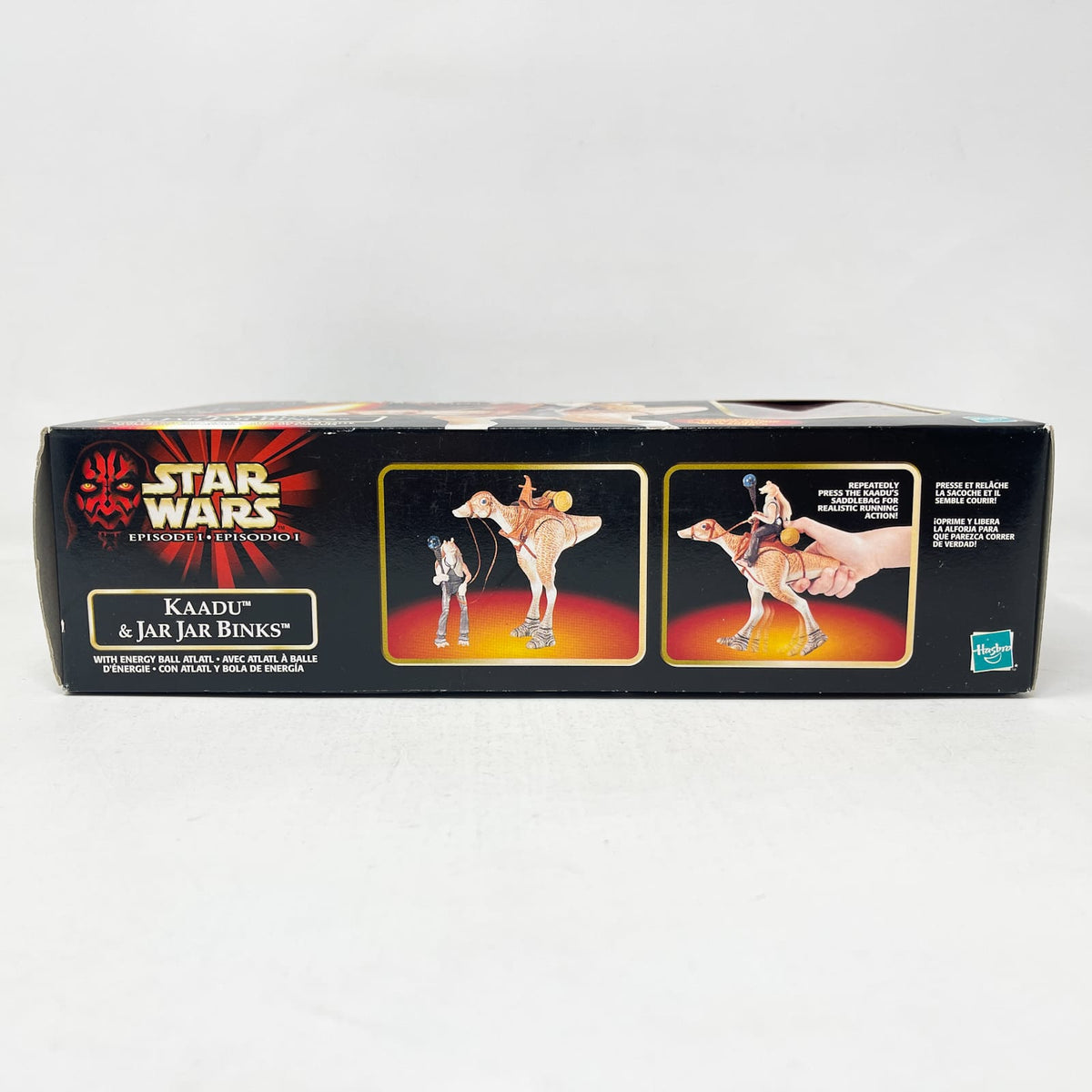 Vintage Hasbro Star Wars Mid MOC Kaadu & Jar Jar Binks - Hasbro The Phantom Menace (1999)