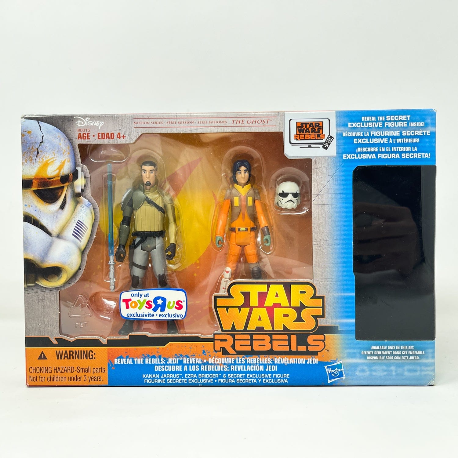 Vintage Hasbro Star Wars Mid MOC Kanan Jarrus & Ezra Bridger & Mystery Figure – Hasbro Rebels 3.75” (2014) – Toys“R”Us Exclusive