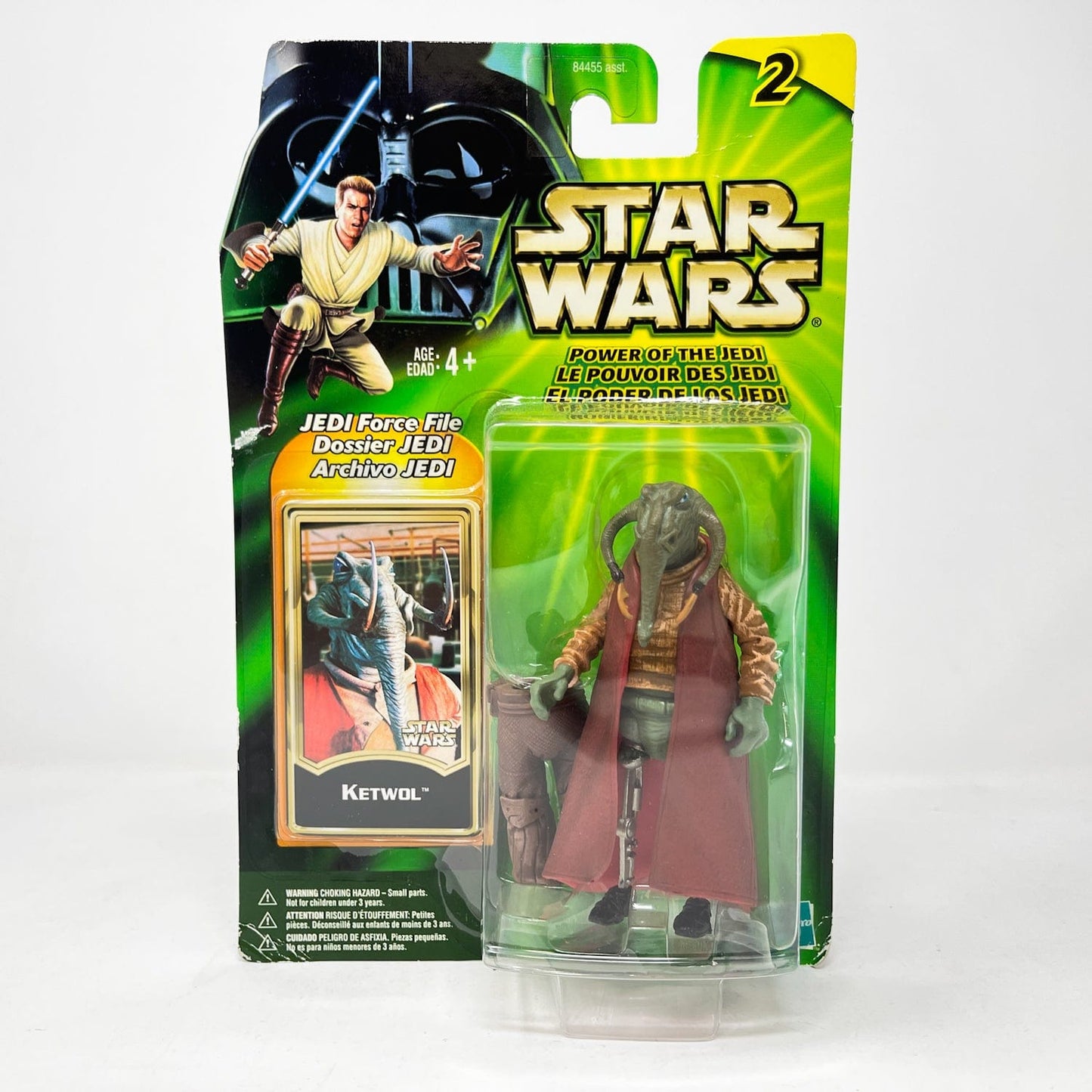 Vintage Hasbro Star Wars Mid MOC Ketwol - Hasbro Power of the Jedi (POTJ) Star Wars Action Figure
