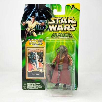 Vintage Hasbro Star Wars Mid MOC Ketwol - Hasbro Power of the Jedi (POTJ) Star Wars Action Figure