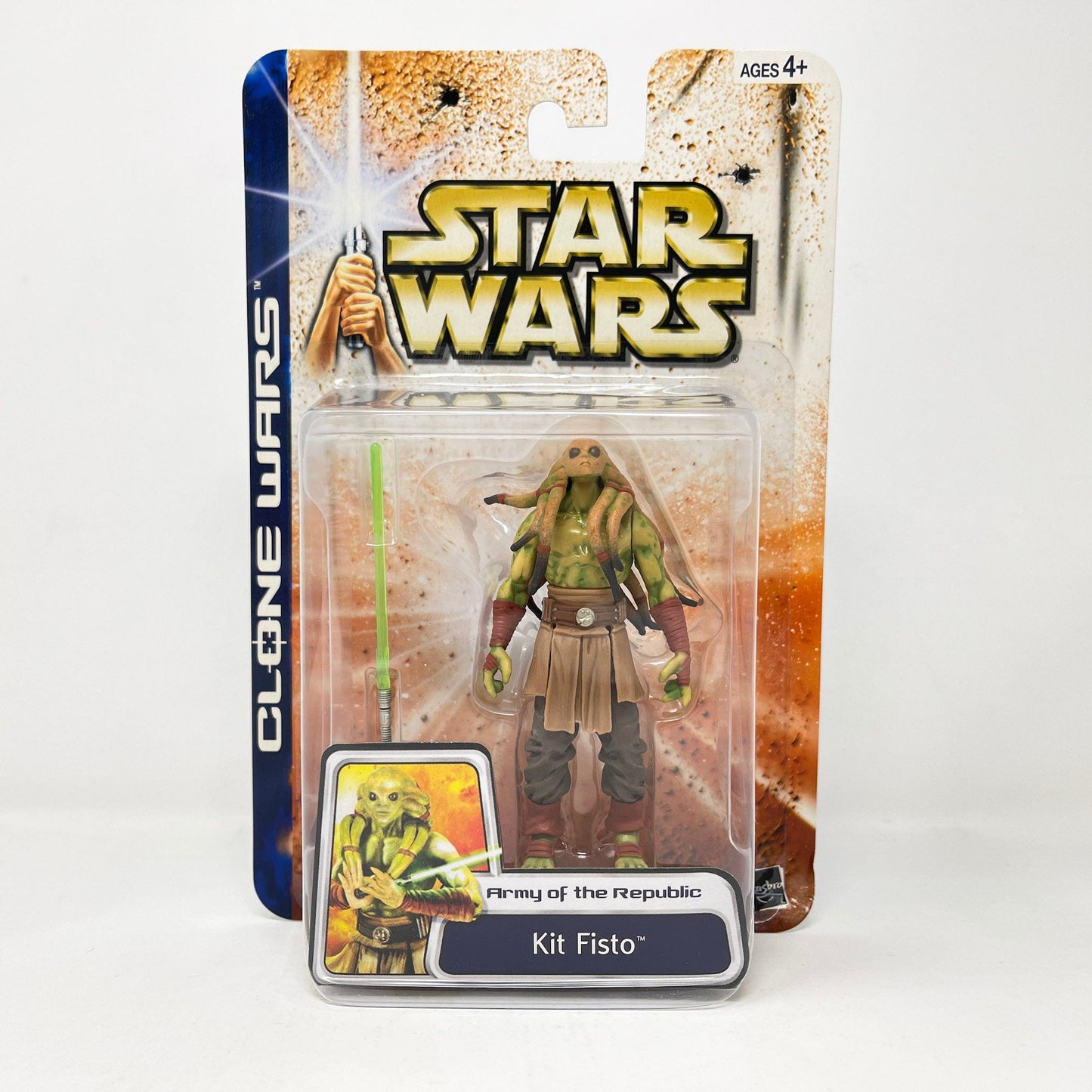 Vintage Hasbro Star Wars Mid MOC Kit Fisto 03-49 (2003)  SAGA Clone Wars MOC
