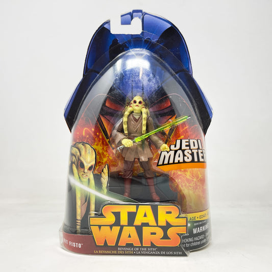 Vintage Hasbro Star Wars Mid MOC Kit Fisto (Jedi Master) #22 - Hasbro ROTS 2005