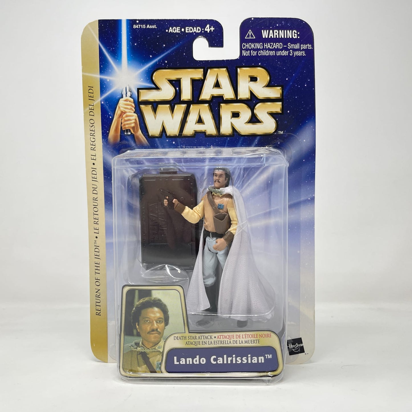 Vintage Hasbro Star Wars Mid MOC Lando Calrissian (Death Star Attack) #04-21 - Hasbro SAGA Series 3.75"