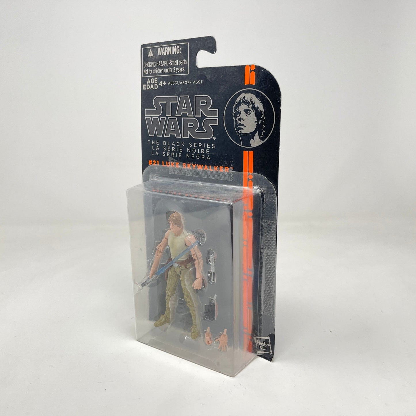 Vintage Hasbro Star Wars Mid MOC Luke Skywalker (Orange Line) #21 - Hasbro 2014 3.75" Black Series Star Wars Action Figure