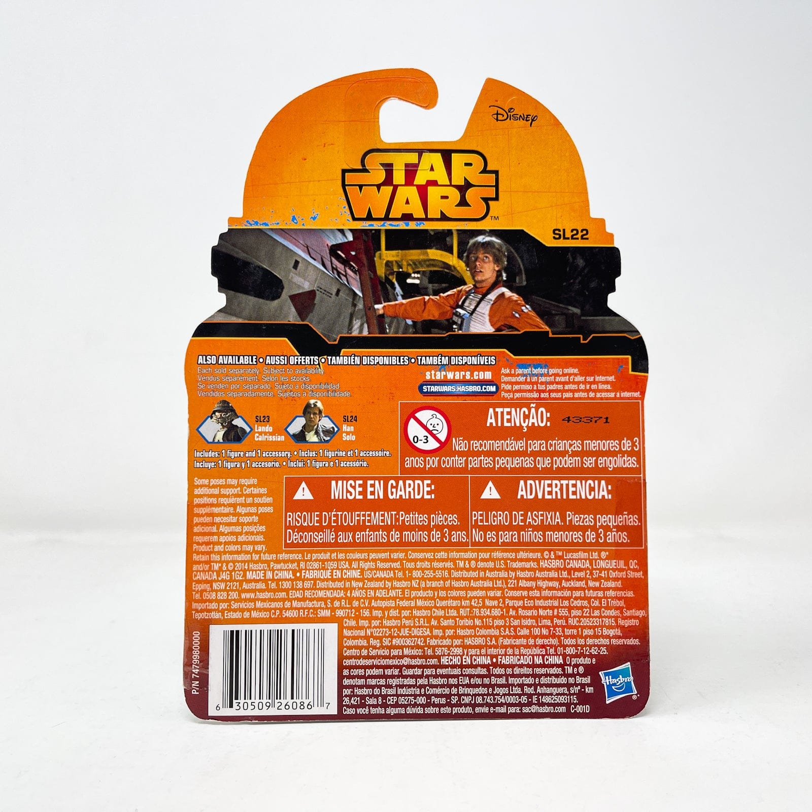 Vintage Hasbro Star Wars Mid MOC Luke Skywalker SL22 - Hasbro 2015 Rebels Series