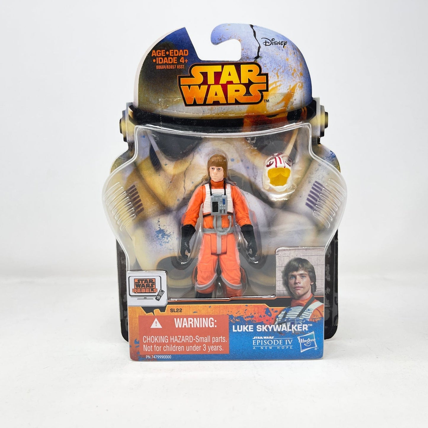 Vintage Hasbro Star Wars Mid MOC Luke Skywalker SL22 - Hasbro 2015 Rebels Series