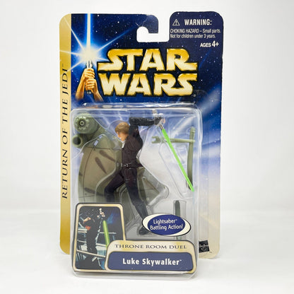 Vintage Hasbro Star Wars Mid MOC Luke Skywalker (Throne Room Duel) #03-17 - Hasbro SAGA Series 3.75"