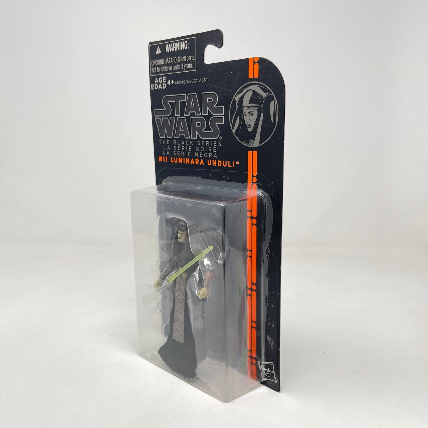 Vintage Hasbro Star Wars Mid MOC Luminara Unduli (Orange Line) #11 - Hasbro 2013 3.75" Black Series Star Wars Action Figure