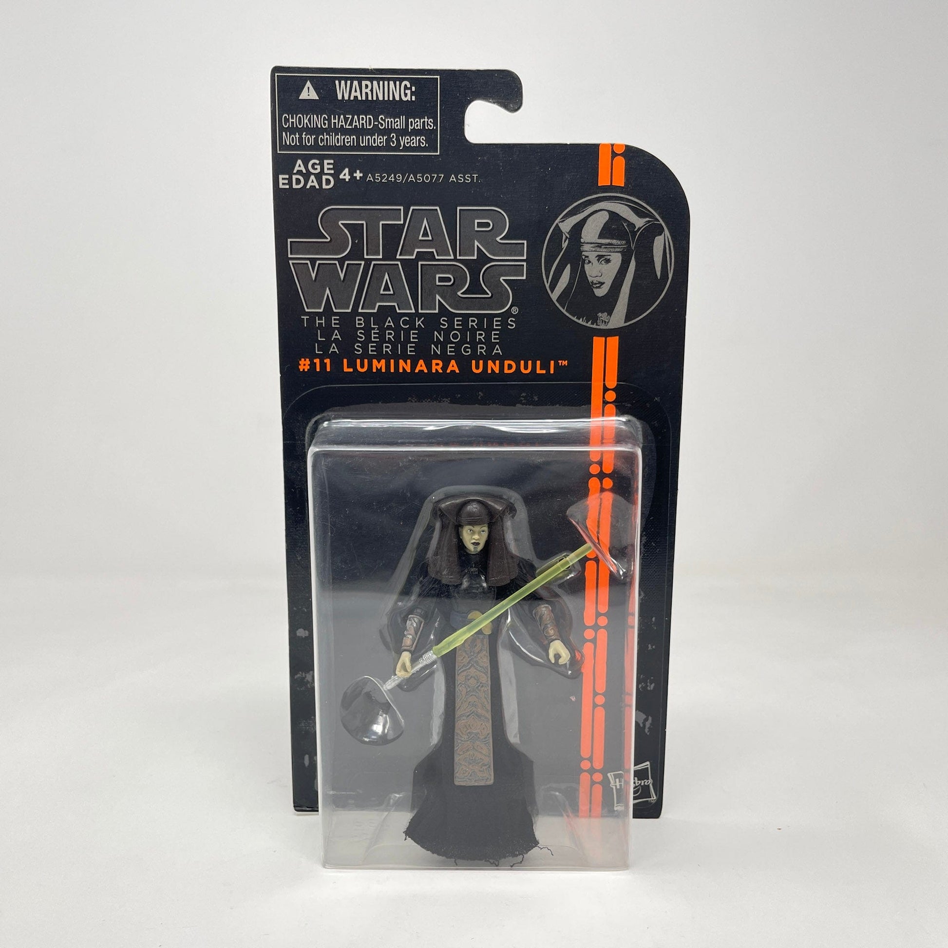 Vintage Hasbro Star Wars Mid MOC Luminara Unduli (Orange Line) #11 - Hasbro 2013 3.75" Black Series Star Wars Action Figure