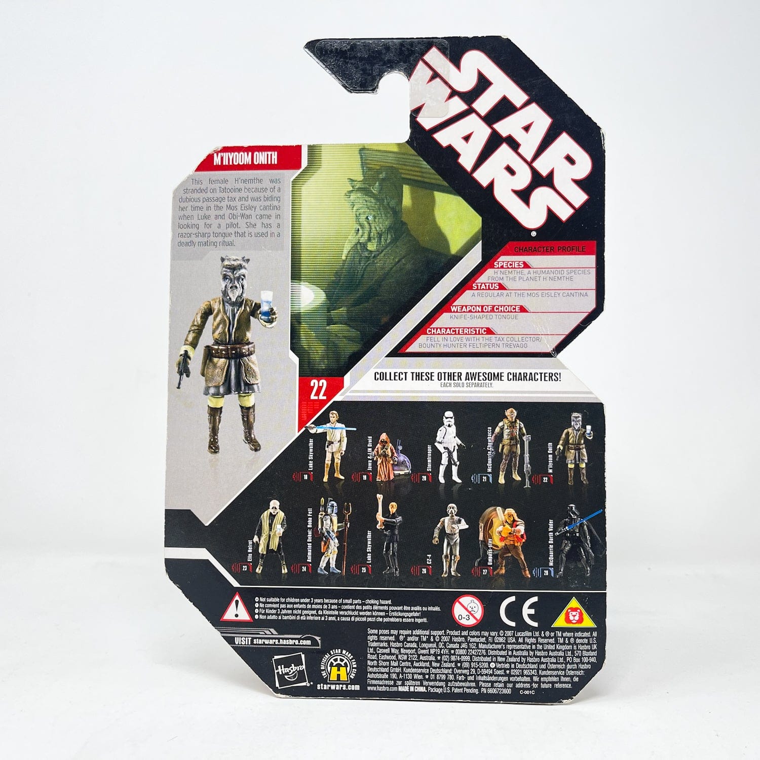 Vintage Hasbro Star Wars Mid MOC M'iiyoom Onith #22 - Hasbro Saga Legends - 30th Anniversary Collection