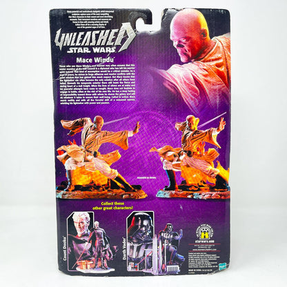 Vintage Hasbro Star Wars Mid MOC Mace Windu - Hasbro Unleashed Collection (2003)