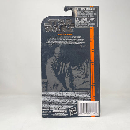 Vintage Hasbro Star Wars Mid MOC Mace Windu (Orange Line) #19 - Hasbro 2013 3.75" Black Series Star Wars Action Figure
