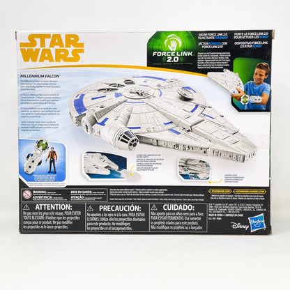 Vintage Hasbro Star Wars Mid MOC Millenium Falcon (Solo) - Hasbro Forcelink 2.0 Series 2017 Star Wars Ship