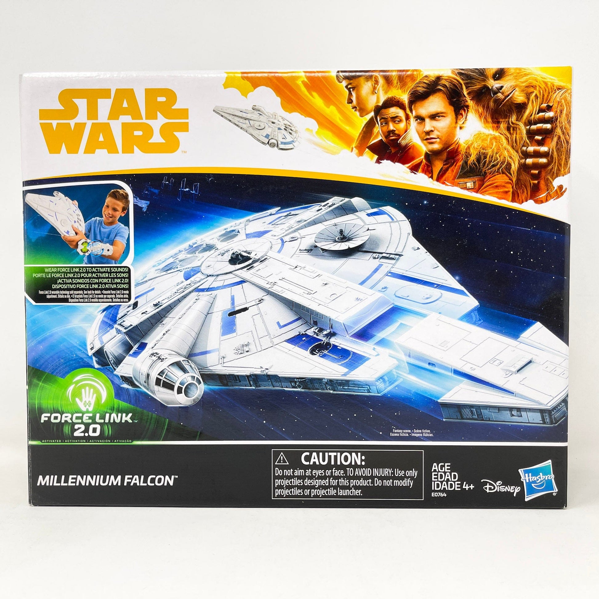 Vintage Hasbro Star Wars Mid MOC Millenium Falcon (Solo) - Hasbro Forcelink 2.0 Series 2017 Star Wars Ship