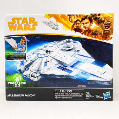 Vintage Hasbro Star Wars Mid MOC Millenium Falcon (Solo) - Hasbro Forcelink 2.0 Series 2017 Star Wars Ship